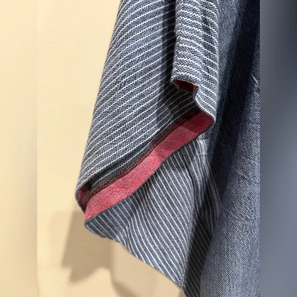 Casual Blue Striped Women's Montauk Hoodie from Home & Loft - Picture 4 of 5